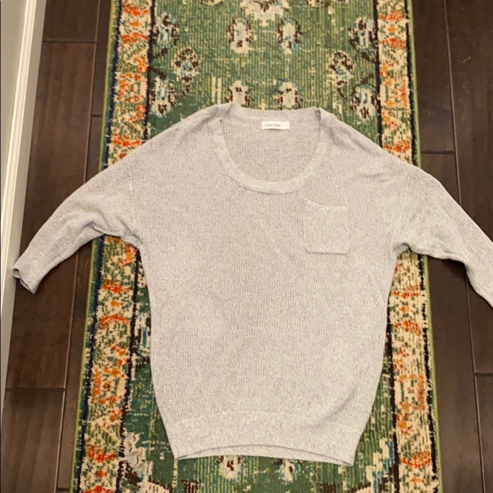Calvin Klein Knit sweater 3/4 sleeve 100% cotton